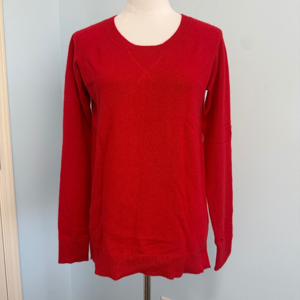 Pim+Larkin Women’s 100% Cashmere Red Sweater Size S